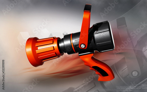 Illustration: Fire fighting nozzle Fire fighting nozzle