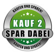 5 Star Button grün KAUF 2 SPAR DABEI KUS KUS