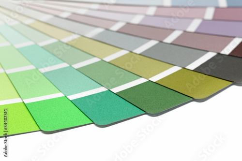 Photo: Color sampler spread to present a range of colours Color sampler spread to present a range of colours