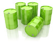 Illustration: 3d steel drums - shipping containers 3d steel drums - shipping containers