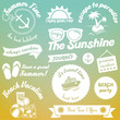Vektor: Summer elements design Summer elements design