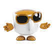 Coffee cup looks refreshing