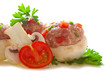 Foto: Mushrooms stuffed with ground meat. Mushrooms stuffed with ground meat.