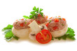 Foto: Mushrooms stuffed with ground meat. Mushrooms stuffed with ground meat.
