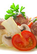 Foto: Mushrooms stuffed with ground meat. Mushrooms stuffed with ground meat.