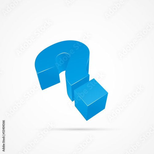 Vector: point d'interrogation point d'interrogation