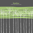Vector: Creen Trees On Gray With Space For Text. Vector Creen Trees On Gray With Space For Text. Vector