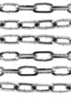Chrome shiny chains isolated on white
