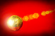 gold disco ball