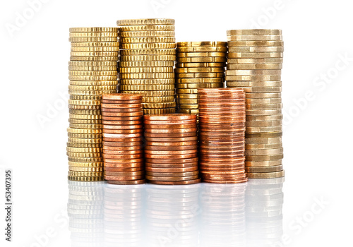 Photo: euro coins euro coins