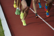 jambes de coureurs a pieds