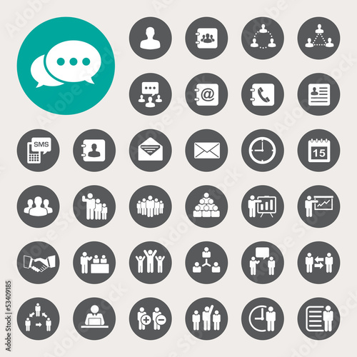 Vector: Business icons set. Illustration Business icons set. Illustration