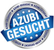 Button Banner "Azubi gesucht" blau/silber