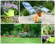 composition détente dans le jardin