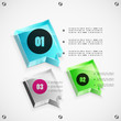 Ilustração vetorial : Options steps modern template Options steps modern template