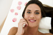 Young woman relaxing in health spa