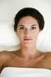 Young woman relaxing in health spa