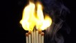 burning matches