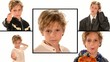 blond kid collage