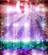 Abstract disco ball with Bubbles.