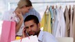 Exasperated man waiting for his girlfriend