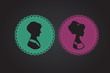 silhouette label