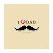 Vektor: I Love My Dad on recycled paper background I Love My Dad on recycled paper background