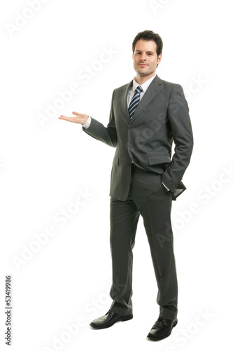 Photo: Businessman präsentiert Businessman präsentiert