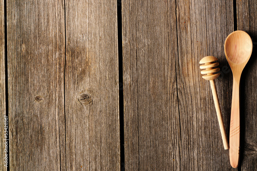 Photo: Wooden spoon and dipper Wooden spoon and dipper