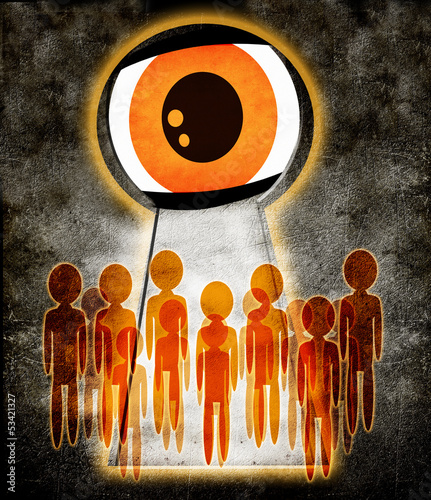 Illustration: no privacy no privacy