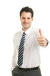 Foto: Smart businessman thumb up Smart businessman thumb up