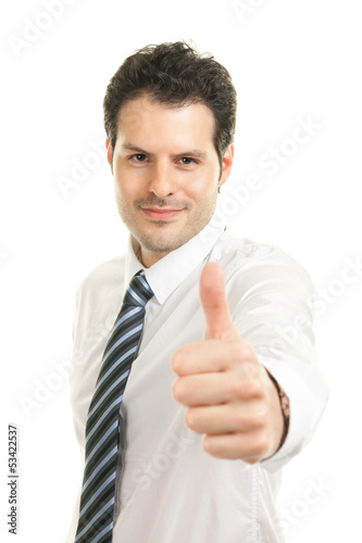 Photo: Businessman thumb up Businessman thumb up