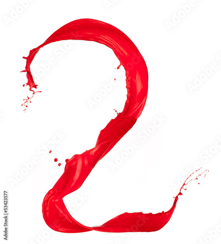 Photo: Red Liquid alphabet number Red Liquid alphabet number