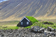 icelandic house with a turf roof