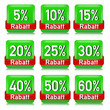 Rabatt Button Set grün  #130618-svg01