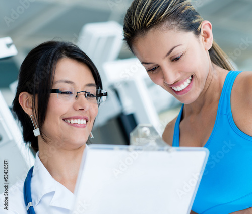 Photo: Doctor at the gym Doctor at the gym