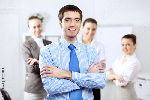 Photo: Young businesswoman in the office Young businesswoman in the office
