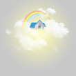 Photo: Abstract light blue background Abstract light blue background