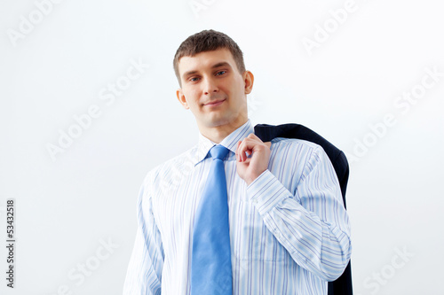 Photo: Business man in suit smiling Business man in suit smiling