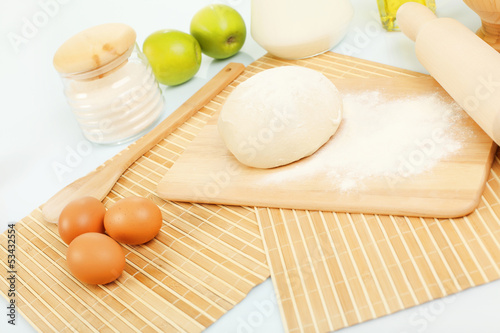 Photo: Different products to make bread Different products to make bread