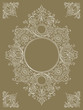 Hand drawing illustration of a white vintage frame