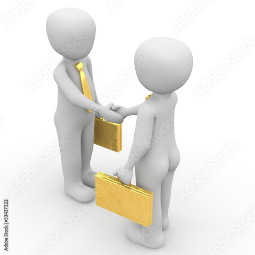 Illustration: Hand shakes 4 Hand shakes 4