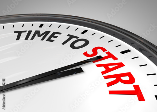 Photo: Time to start concept Time to start concept