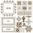 Vector: Decorative calligraphic ornate design elements Decorative calligraphic ornate design elements