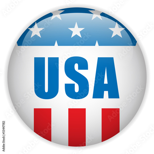 Vector: United States Independence Day Button United States Independence Day Button