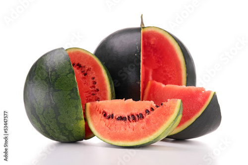 Photo: isolated fresh watermelon isolated fresh watermelon
