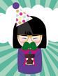 kokeshi moustache nuage