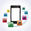 Vektor: mobile applications mobile applications