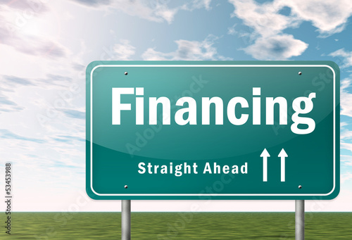 Illustration: Highway Signpost "Financing" Highway Signpost "Financing"