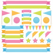 ribbons and flags
